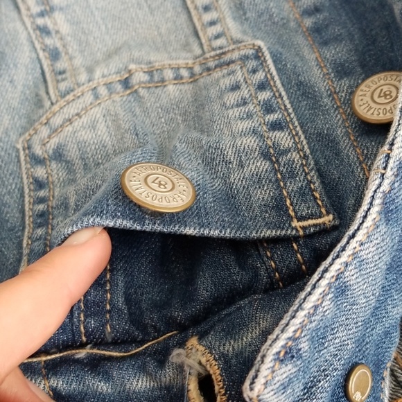 Aéropostale | Distressed Denim Vest - Picture 8 of 8